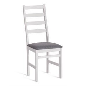 Обеденный стул ROSARIO / white, ткань тёмно-серая (150), id 20215 в Петрозаводске